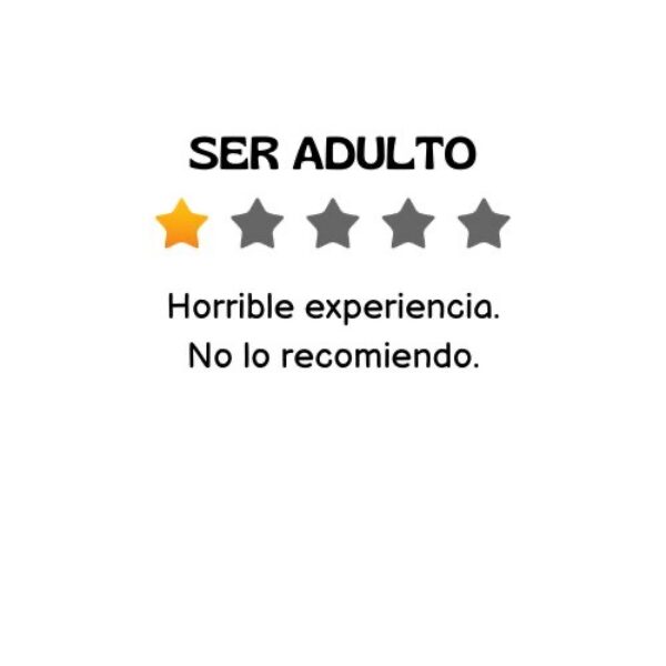 Camiseta Reseña Ser Adulto